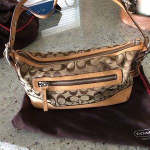 Coach Signature Tan Leather bag